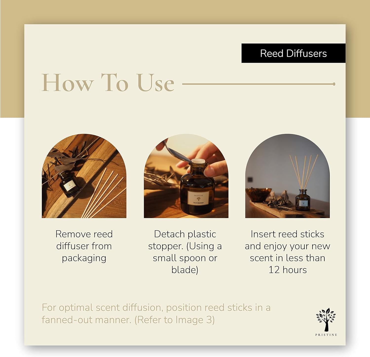 Pristine Maldives Villa Inspired Reed Diffuser Set