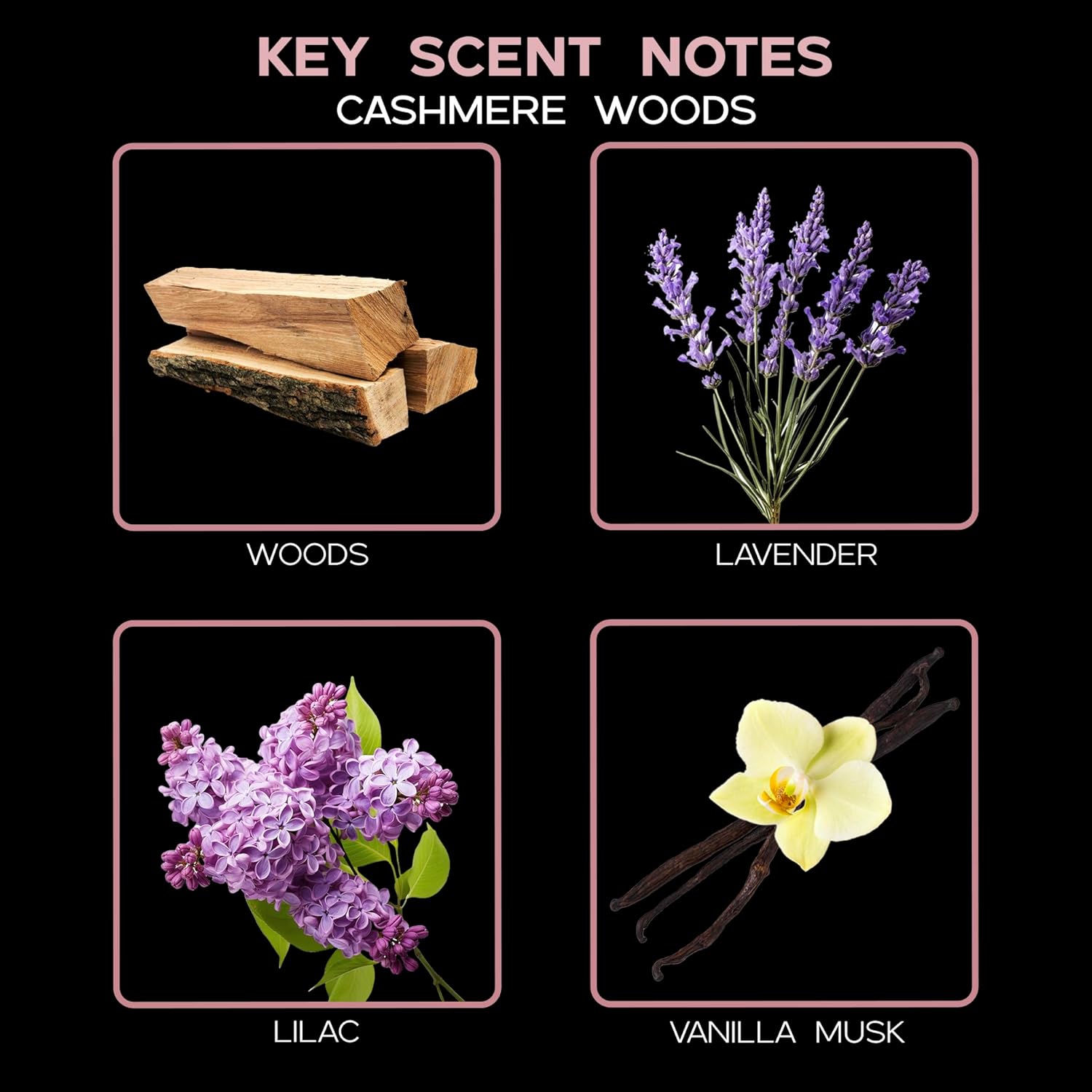 LOVSPA Cashmere Woods Reed Diffuser Oil Refill with Reeds 4 oz