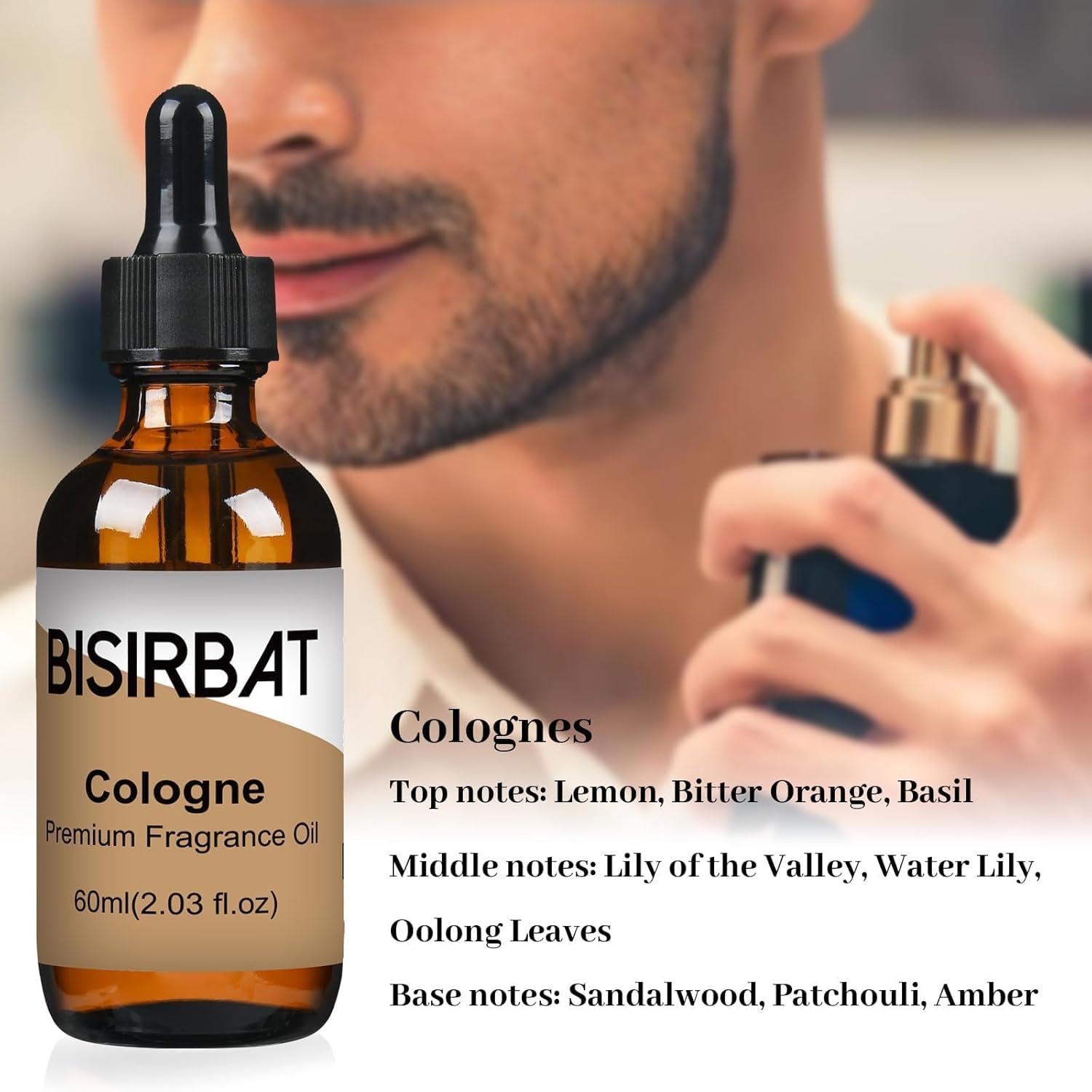 BISIRBAT Mens Fragrance Oil Set 60mlx2 1