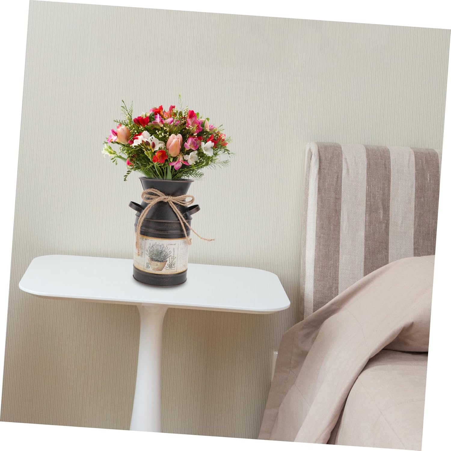 STOBAZA Vintage Style Iron Wall Decor Vase