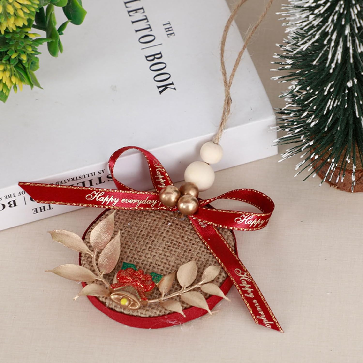 Christmas Wreath Door Hanger for Front Door Decoration