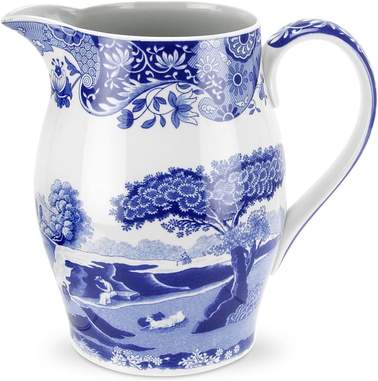Spode Blue Italian Pitcher 35 Pint