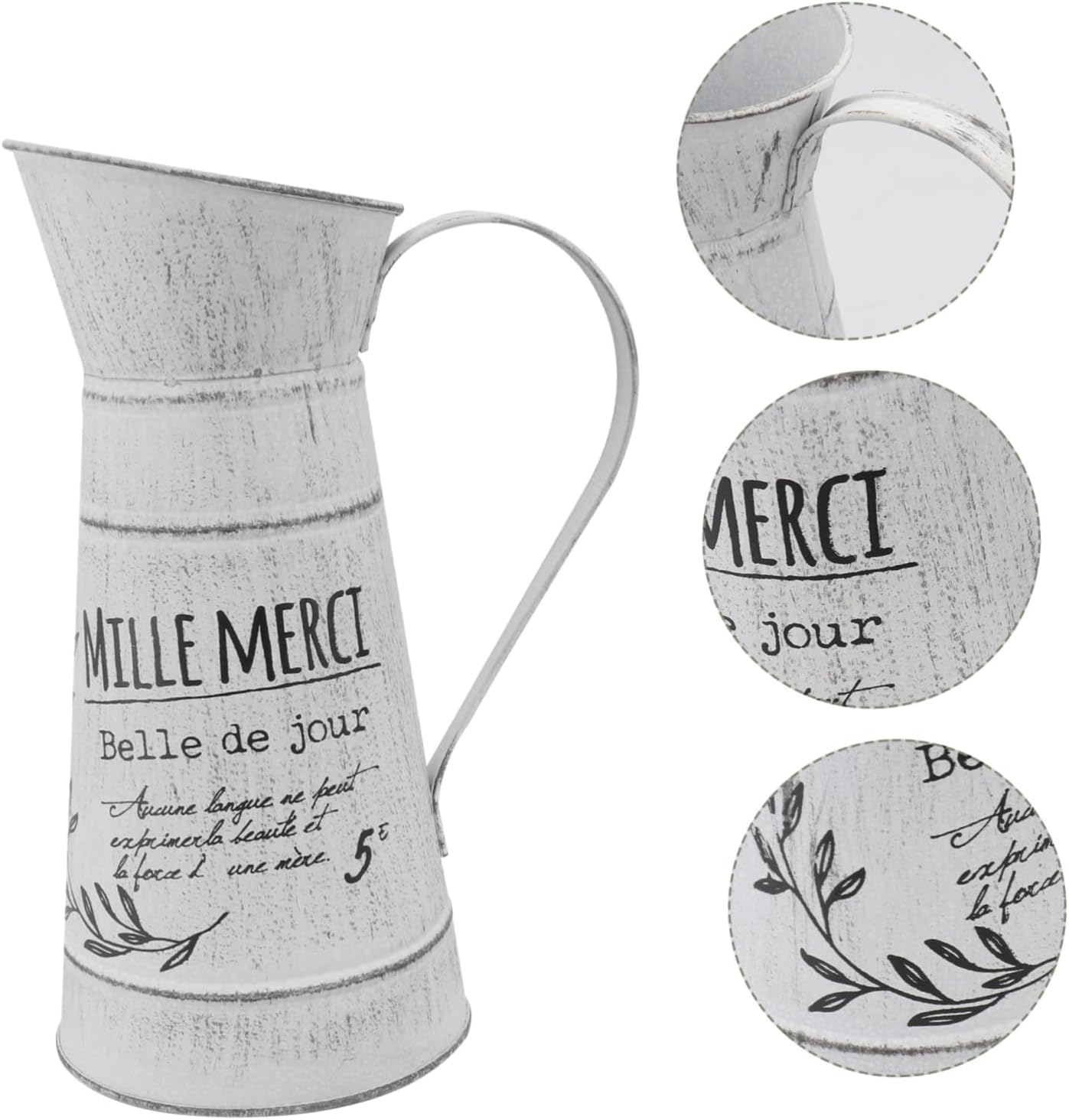 Retro Iron Kettle Vase for Home and Garden Decor