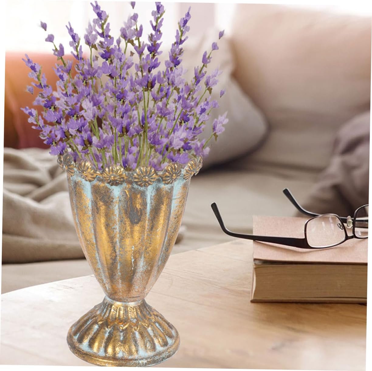 STOBAZA Large Trophy Vase Decorative Iron Flower Pot