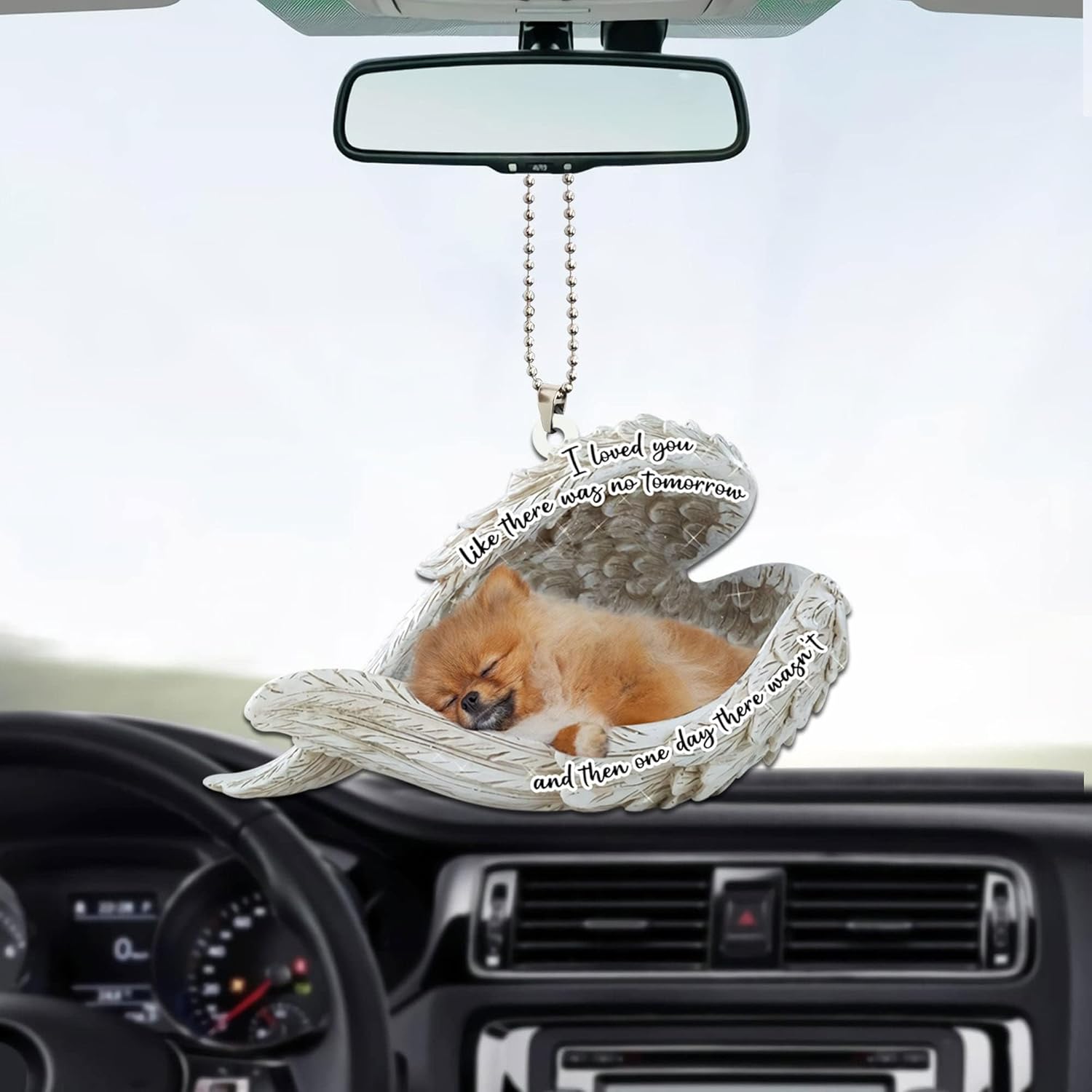 Pet Memorial Angel Wing Necklace with Custom Name