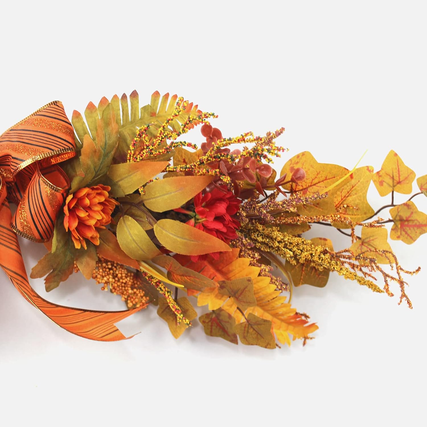BEIJIALY 28in Autumn Fall Wreath with Bow