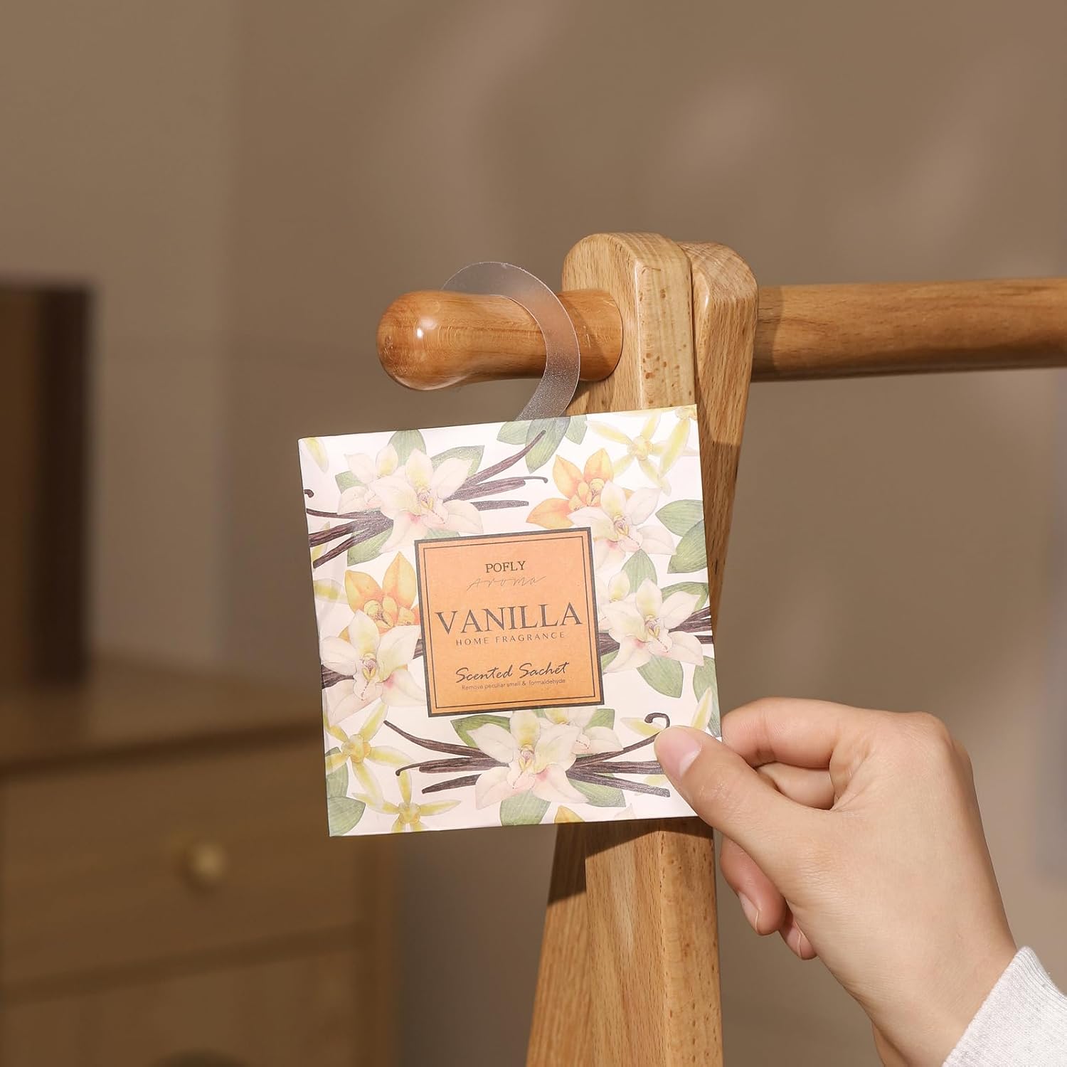 Pofly Gardenia Scented Sachets 12-Pack for Home