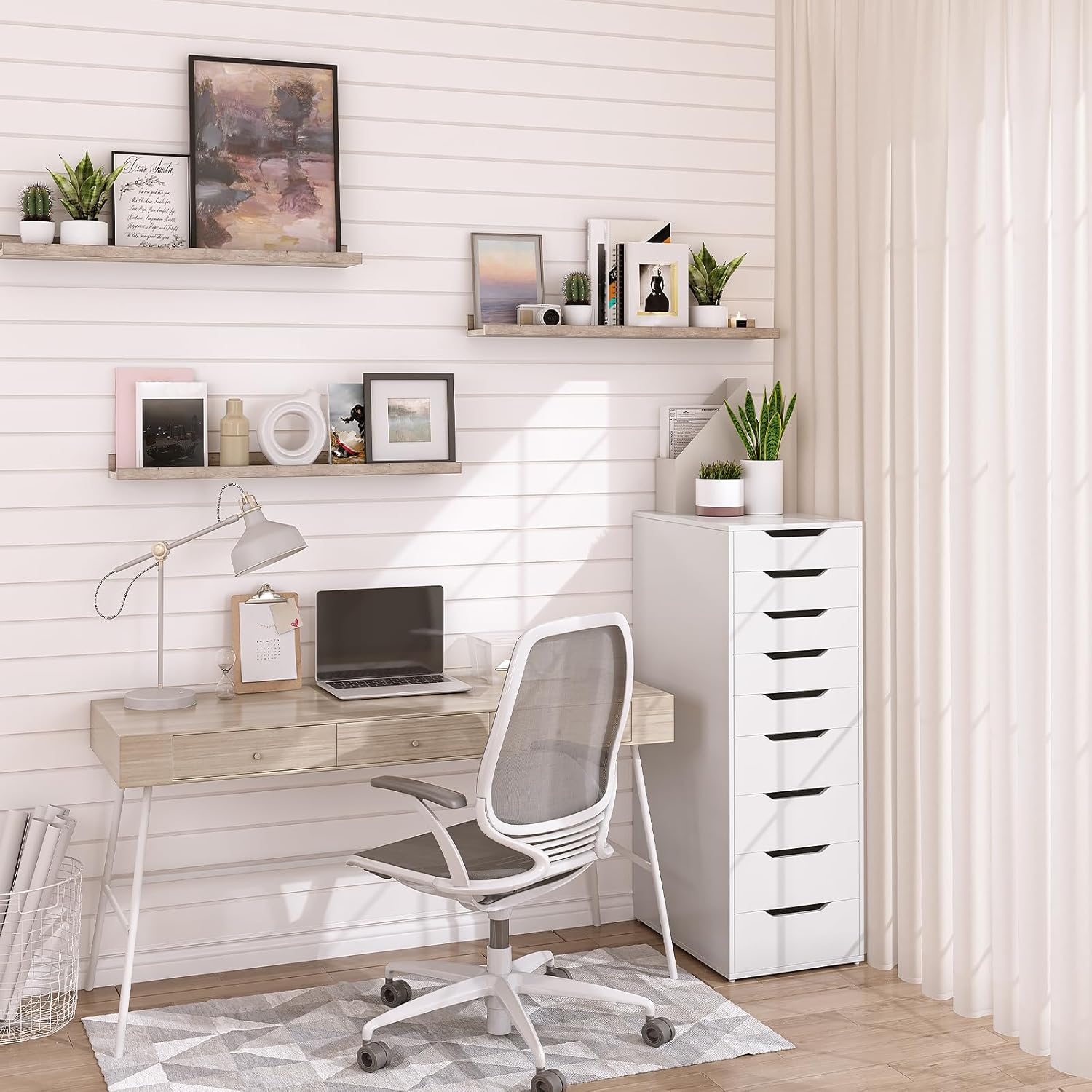 HOOBRO Floating Shelves Set of 3 for Home Office Decor