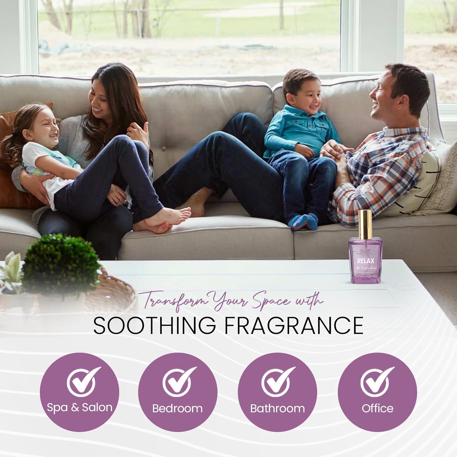 Brooklyn Fragrance Co Spa Room Spray - Long Lasting Lavender Aroma