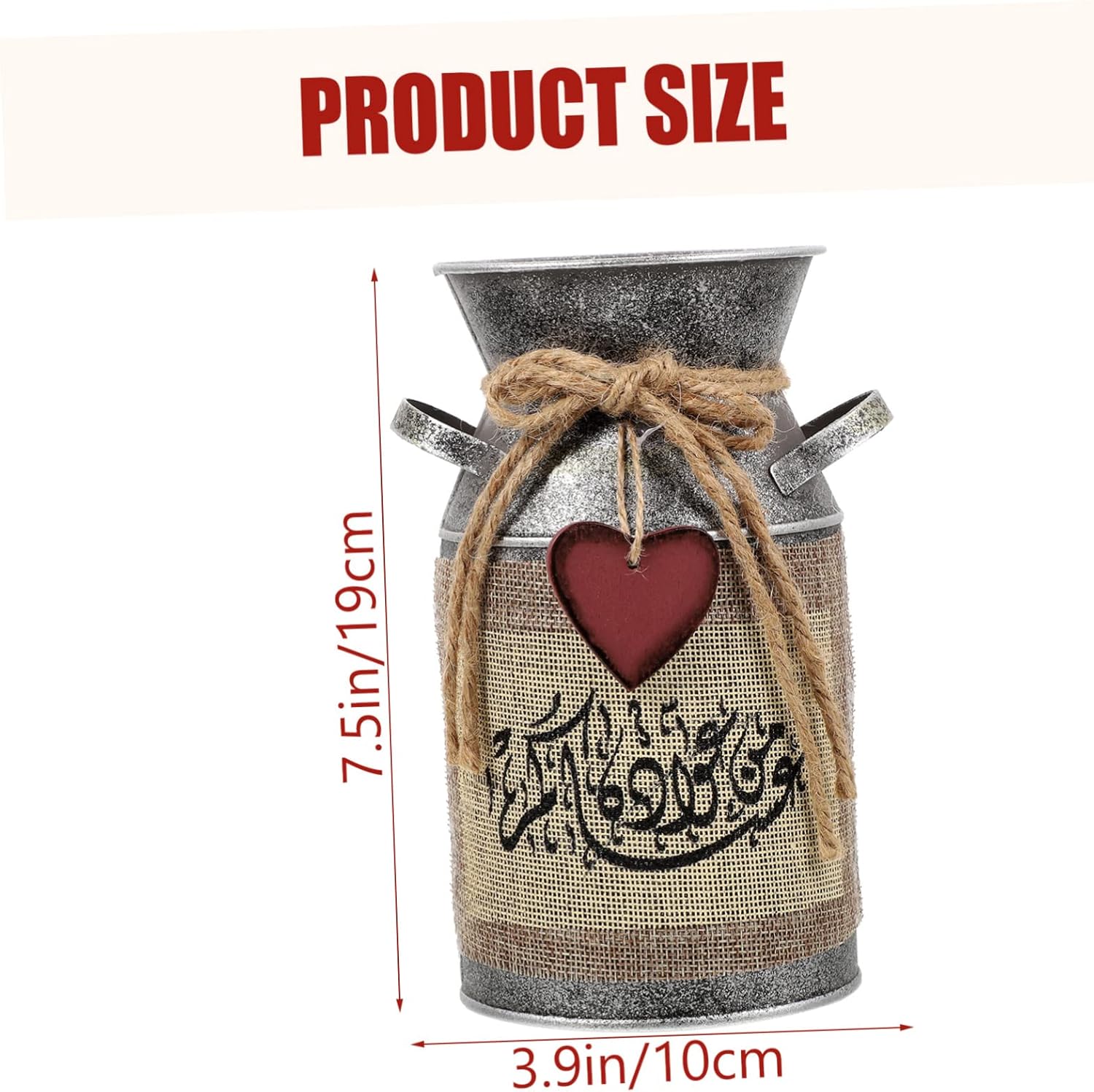 Retro Metal Flower Pot Vintage Decor for Farmhouse Style