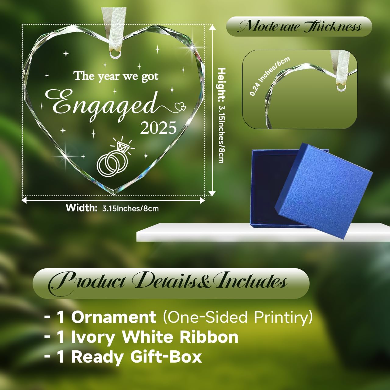 Engagement Gifts for Couples 2025 - Our First Christmas Ornament