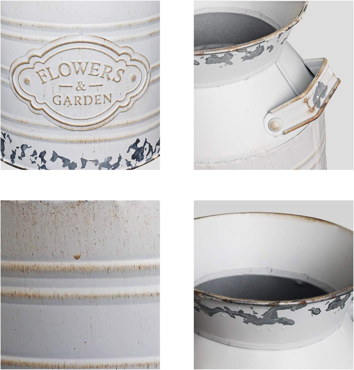 Soyizom Rustic Galvanized Tin Milk Can Decorative Vase - Small 79 Inch