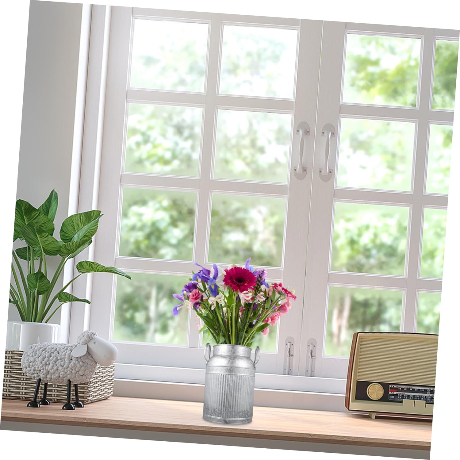 Vintage Farmhouse Flower Vase Decorative Home Office Decor