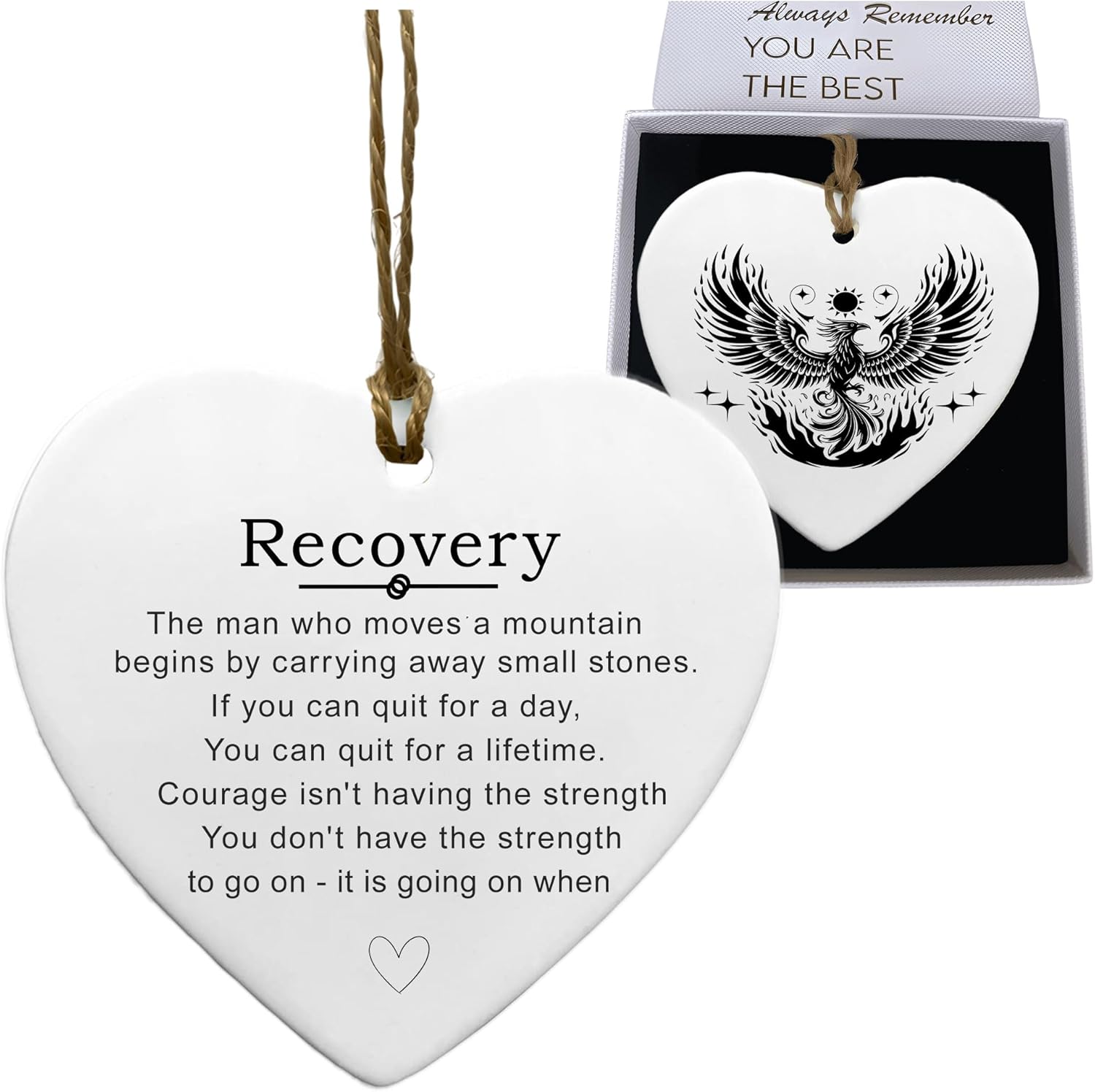 Sobriety Gifts for Men Women 1 Year Recovery Gift with AA Anniversary Congratulations