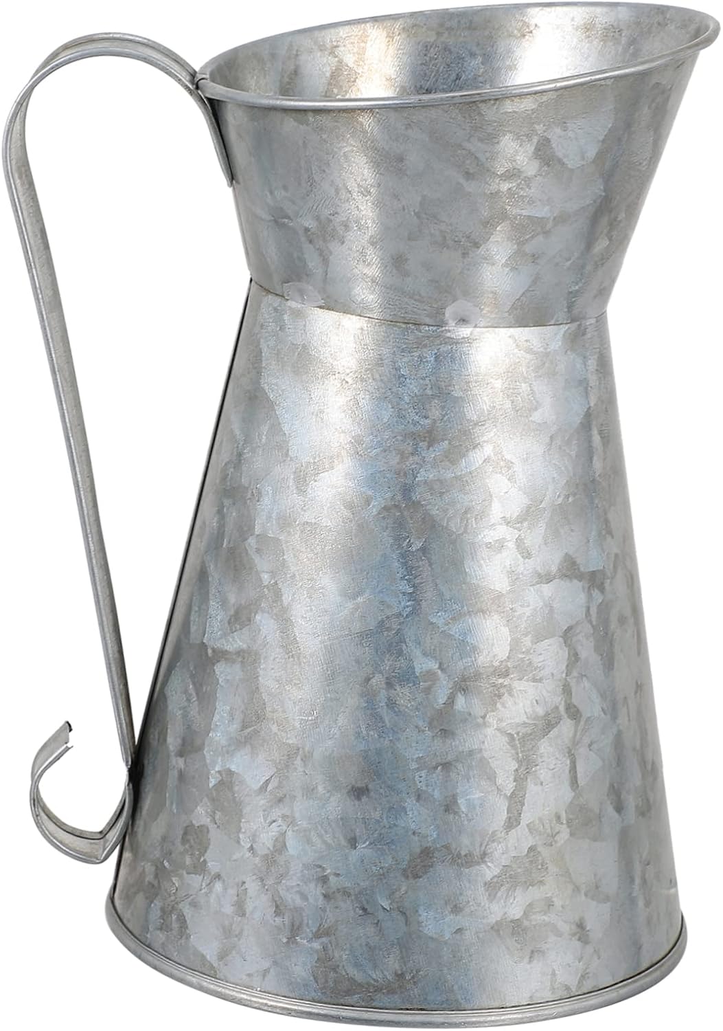 Rustic Iron Flower Vase Vintage Decor Bucket for Home Farmhouse Style Pot