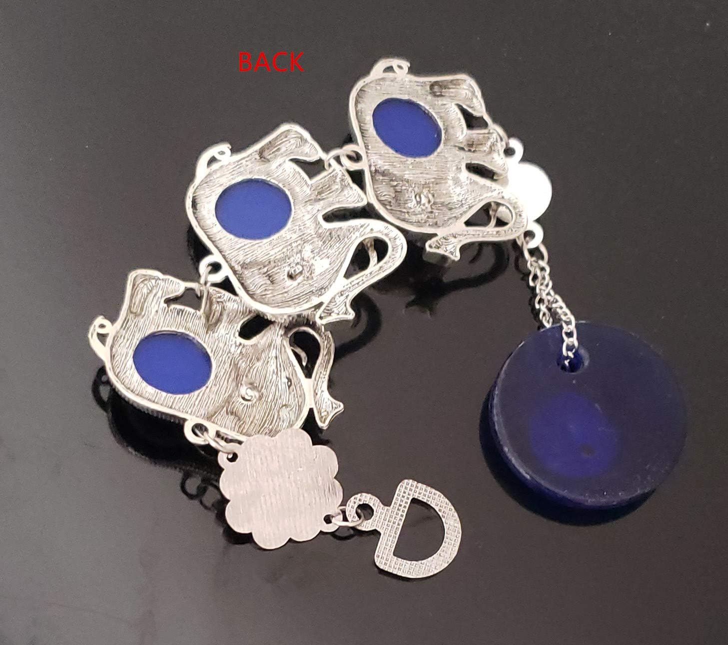 Turkish Blue Evil Eye Lucky Elephant Wall Hanging Decor Amulet
