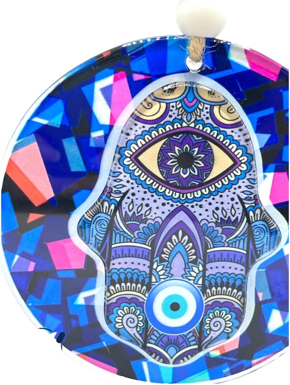 Generic Lucky vida Nazzar Hamsa Evil Eye Wall Hanging