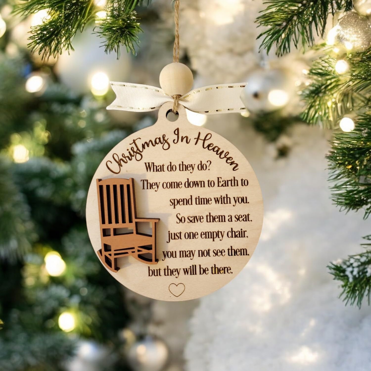 Christmas in Heaven Ornament - Save a Seat