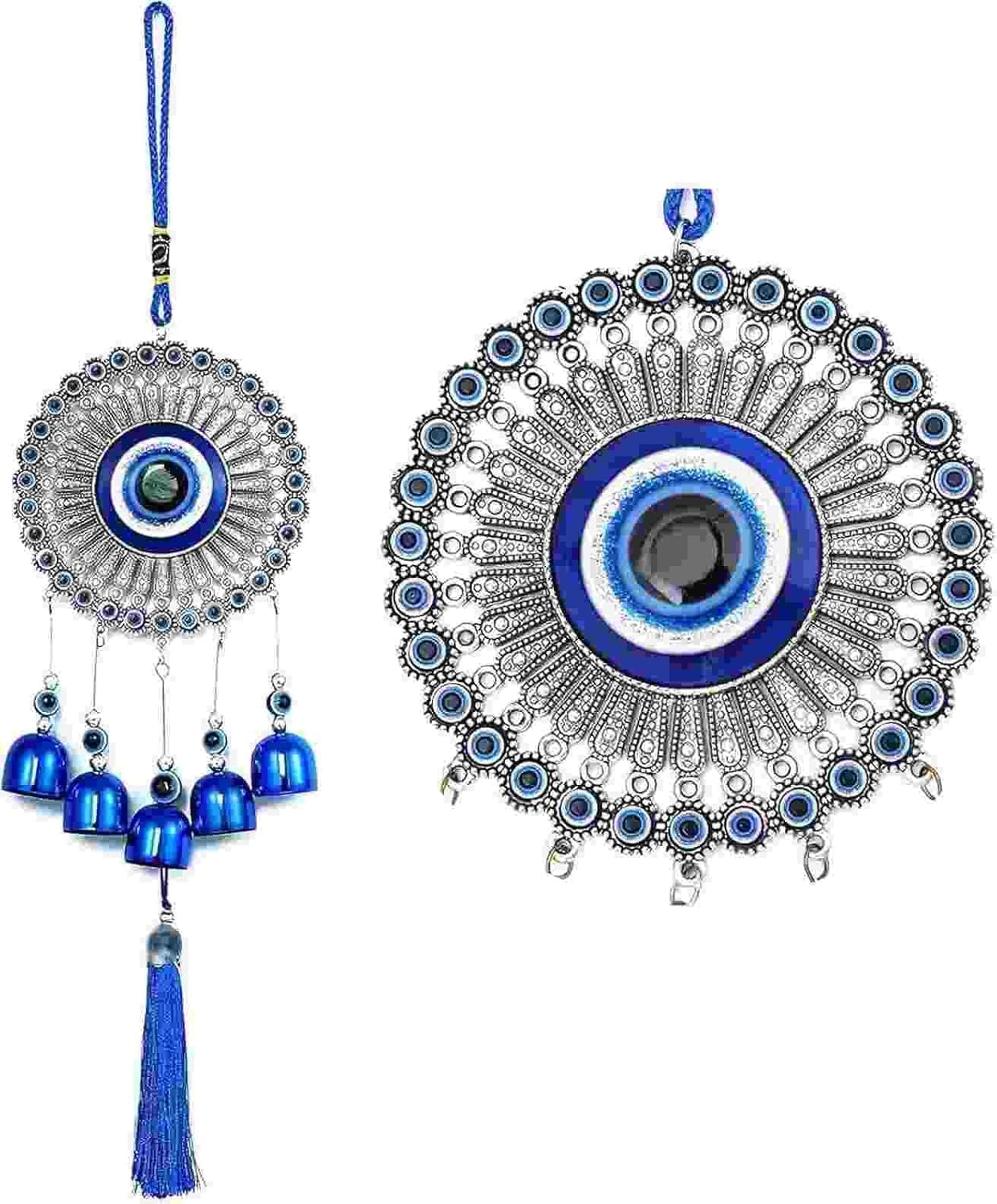 Fantasy Devil Eye Wind Chime Blue Alloy Pendant