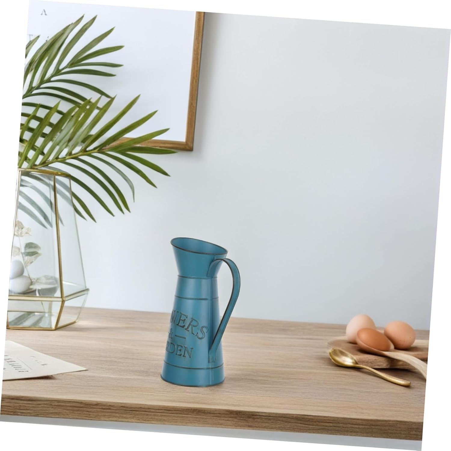 Retro Kettle Vase Flower Decor Ornament