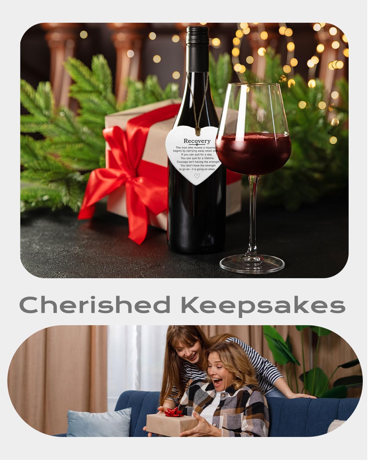 Sobriety Gifts for Men Women 1 Year Recovery Gift with AA Anniversary Congratulations