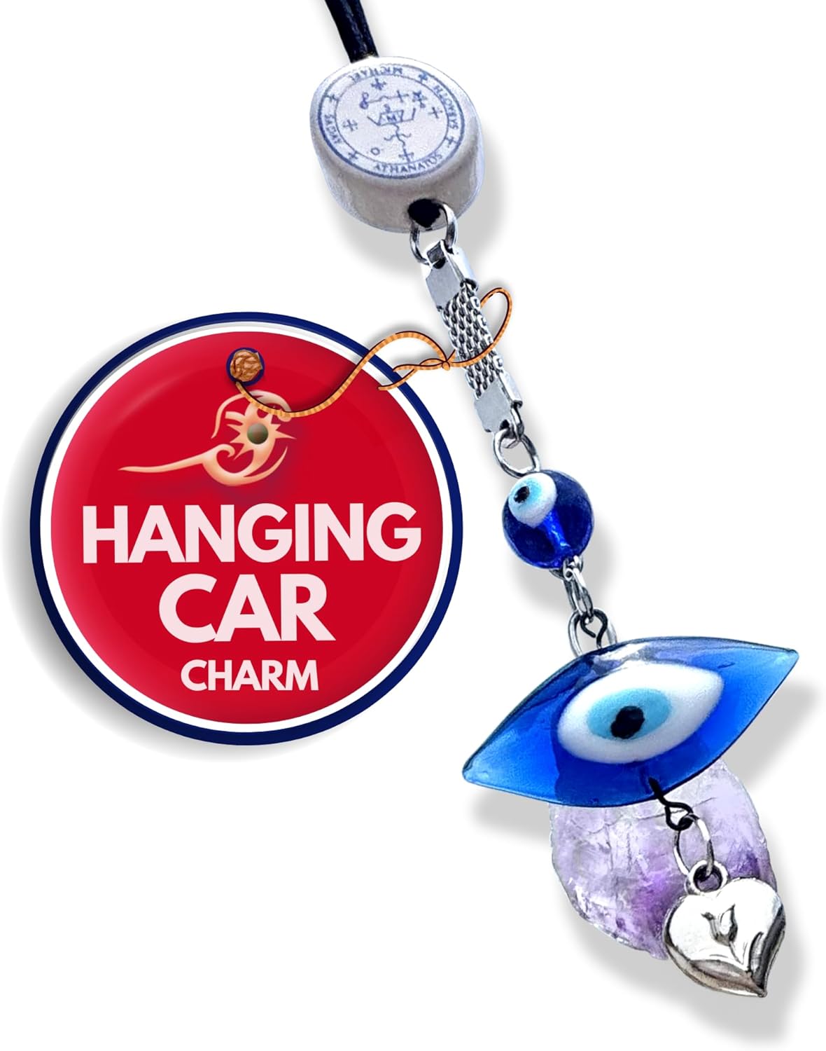 Archangel Michael Amulet Evil Eye Car Charm
