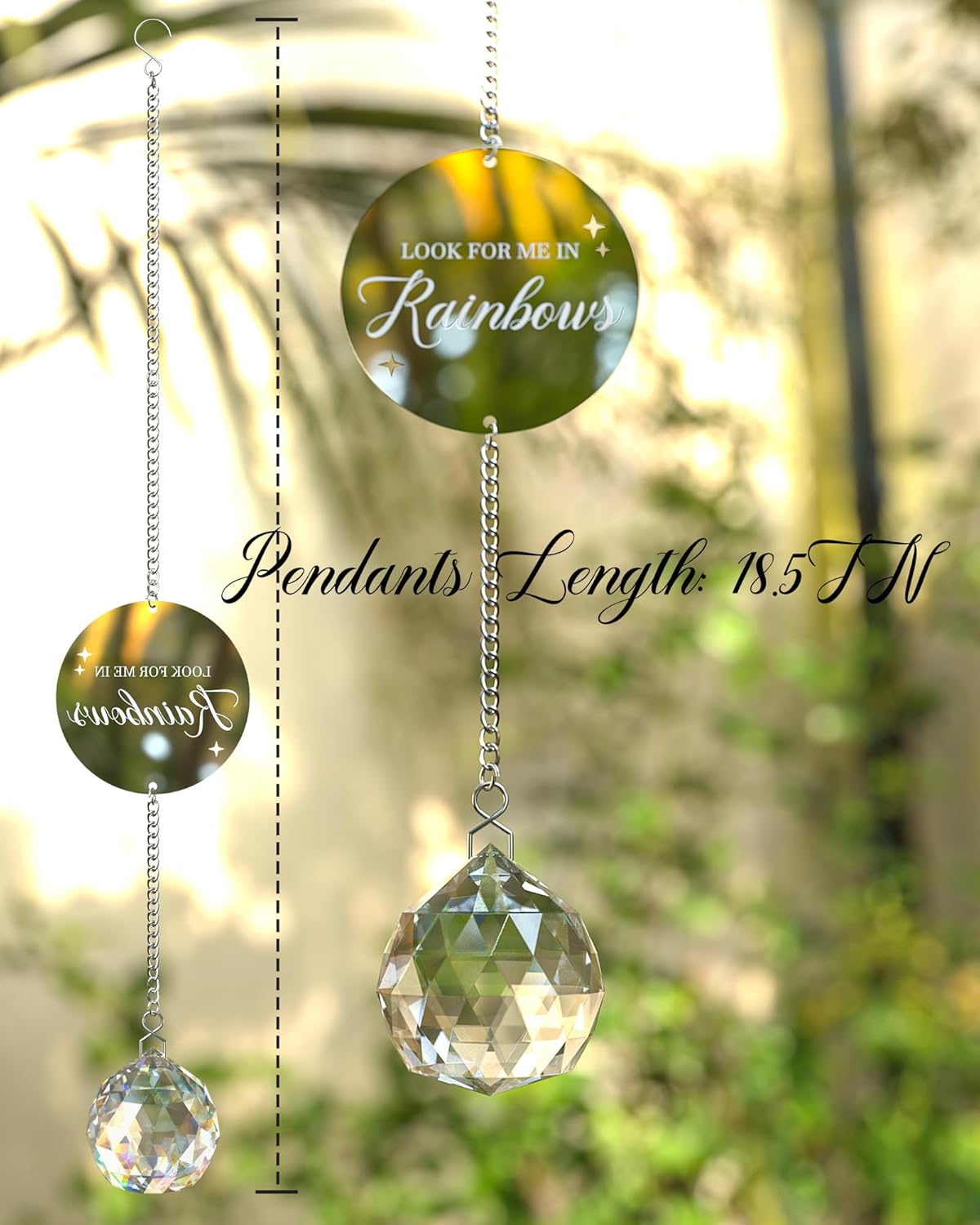Modern Memorial Gift 40mm Crystal Suncatcher Rainbow Maker