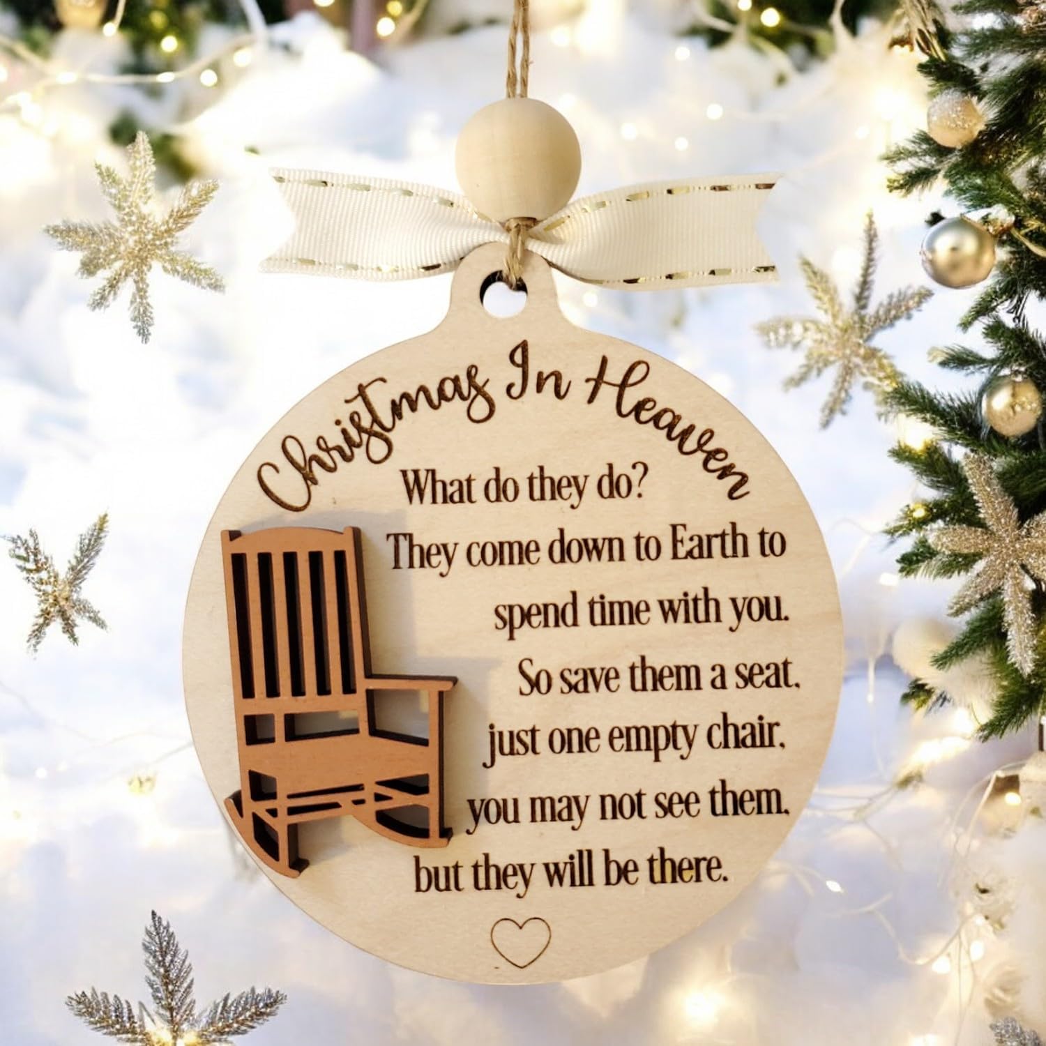 Christmas in Heaven Ornament - Save a Seat