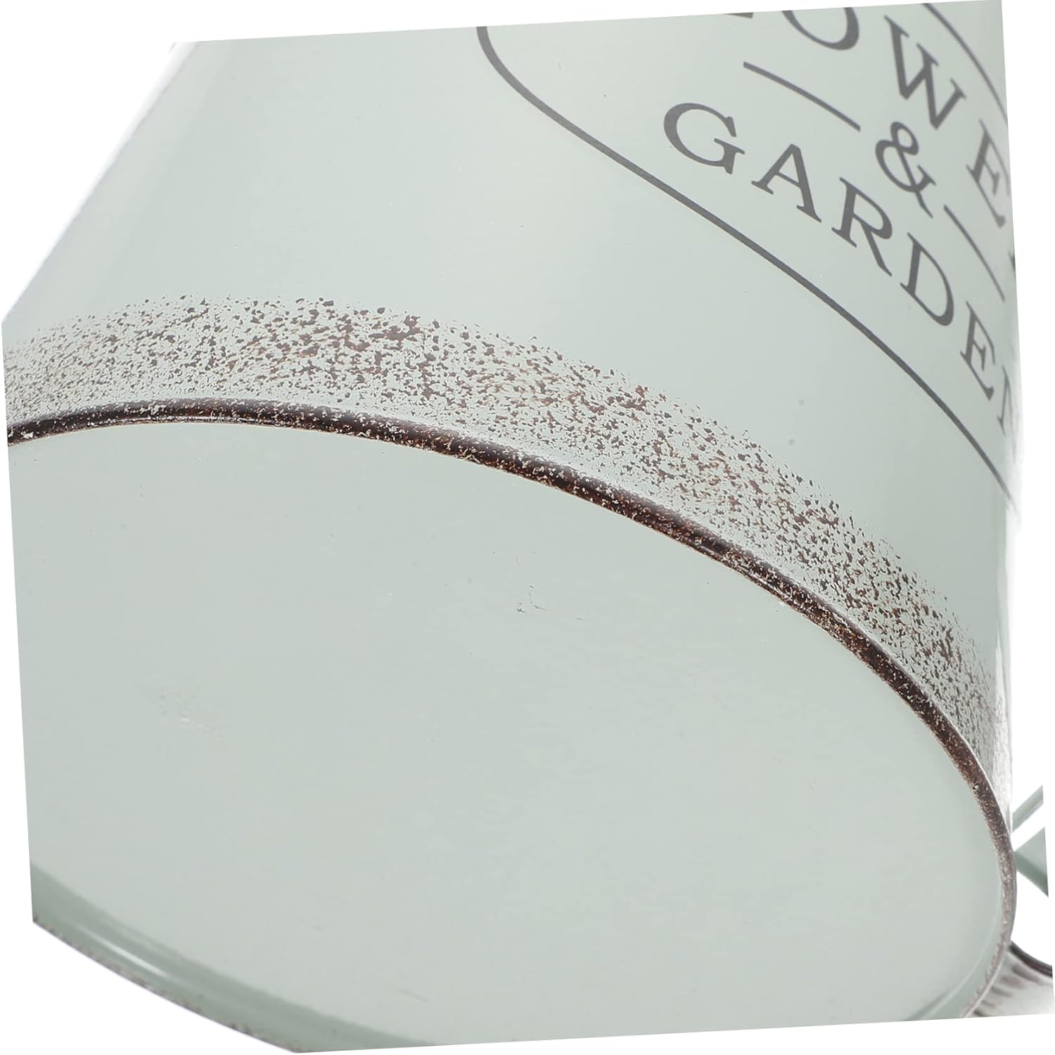 Vintage Iron Flower Pot Wide Mouth Decorative Vase