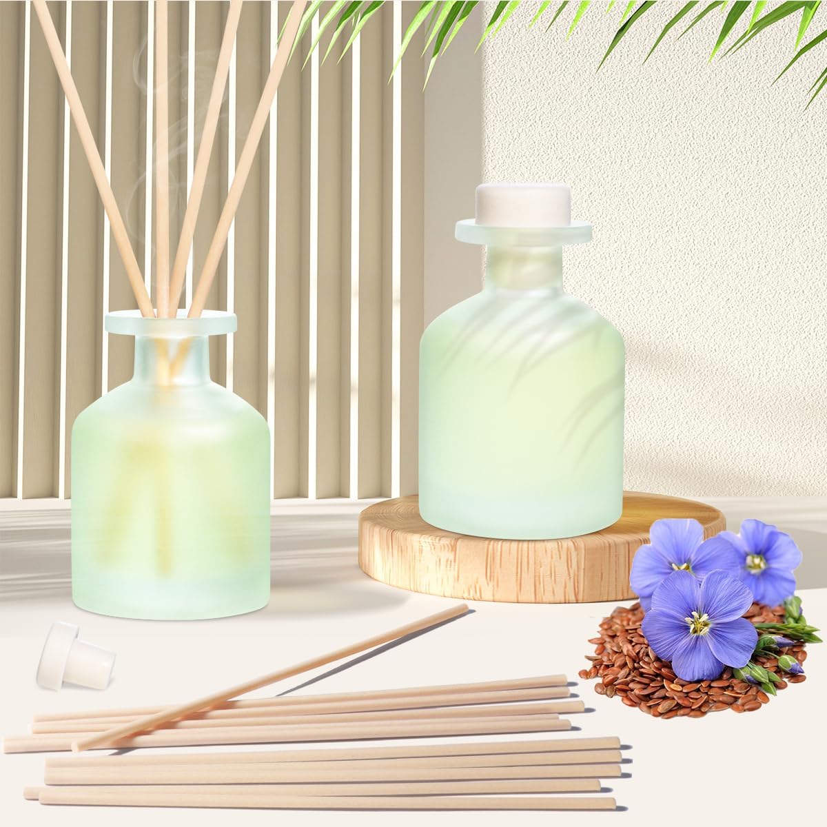 Clean Linen Reed Diffuser Set 2 Pack 16 Sticks