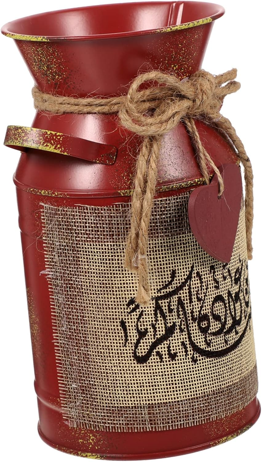 Rustic Vintage Iron Flower Bucket Pot Dried Flower Container