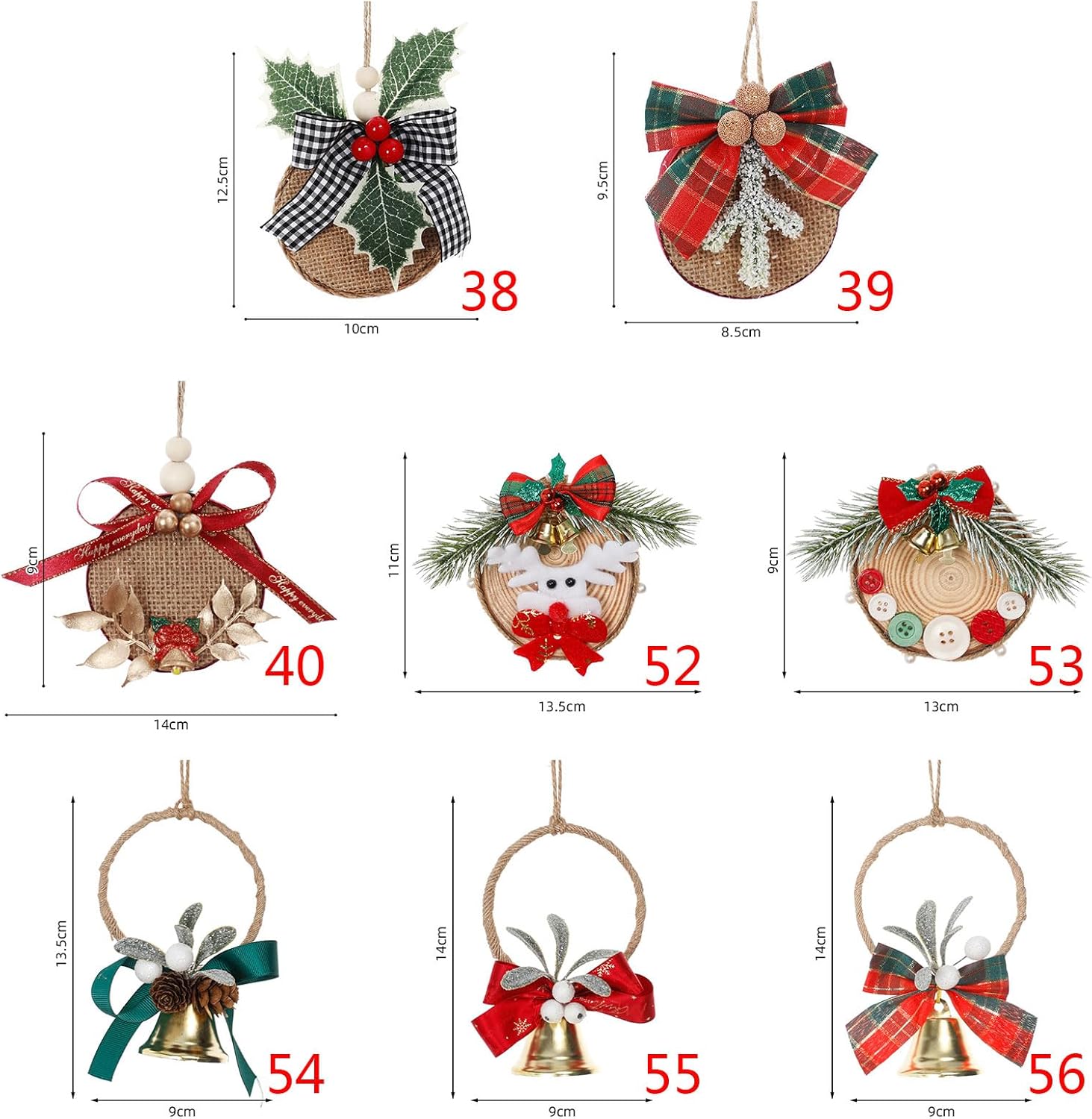 Christmas Wreath Door Hanger for Front Door Decoration