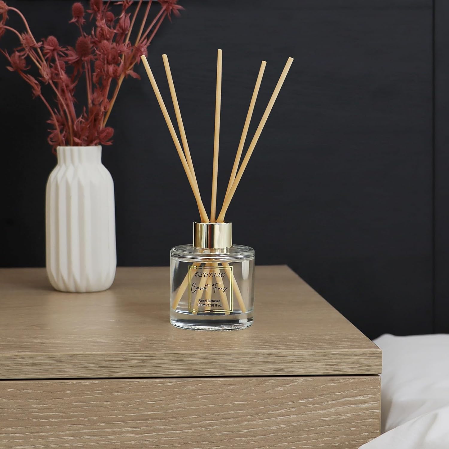 100ml Coconut Scent Diffuser with 6 Fiber Sticks