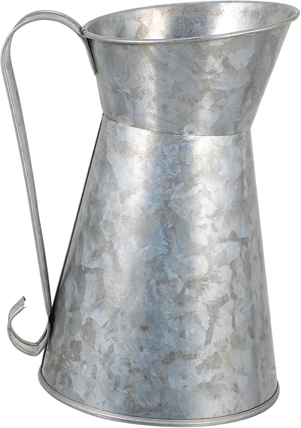 Rustic Iron Flower Vase Vintage Style Decor Bucket