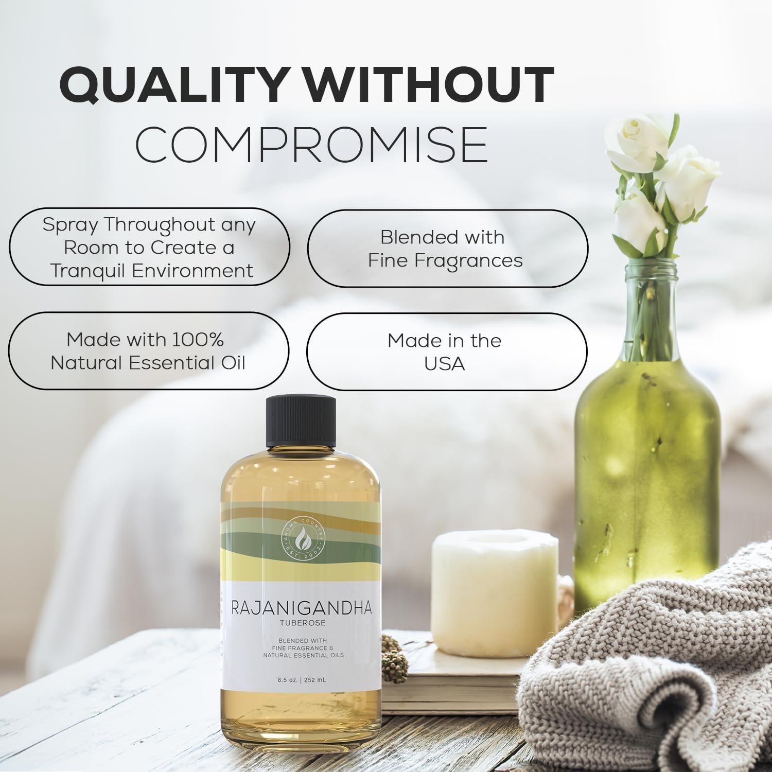 Aroma Country Rajanigandha Luxury Diffuser Oil 85 Fl Oz
