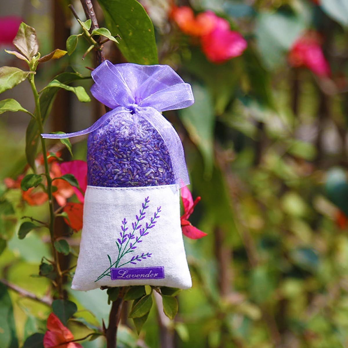75 Pcs Lavender Scent Drawstring Jewelry Bags