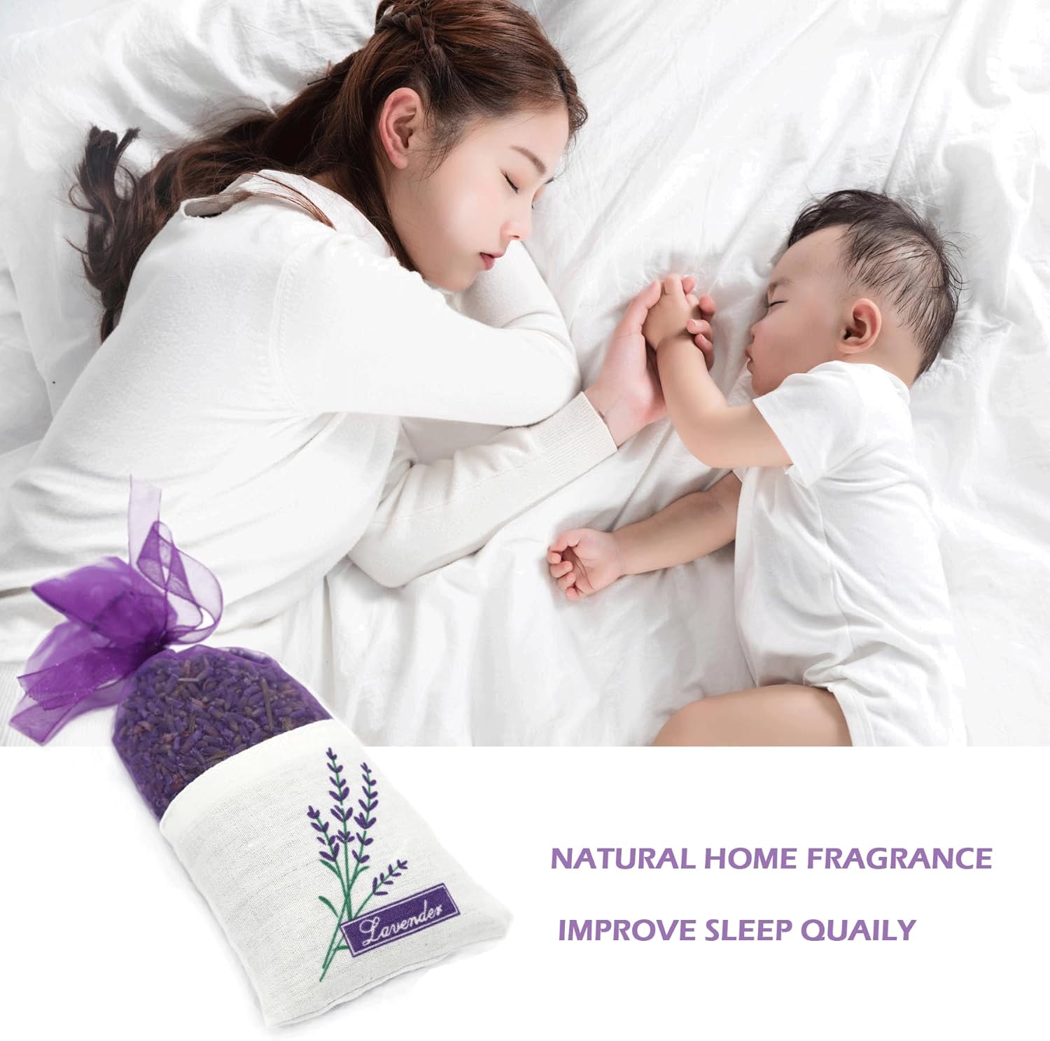 Haswer Lavender Sachets Pack of 10 for Home and Car