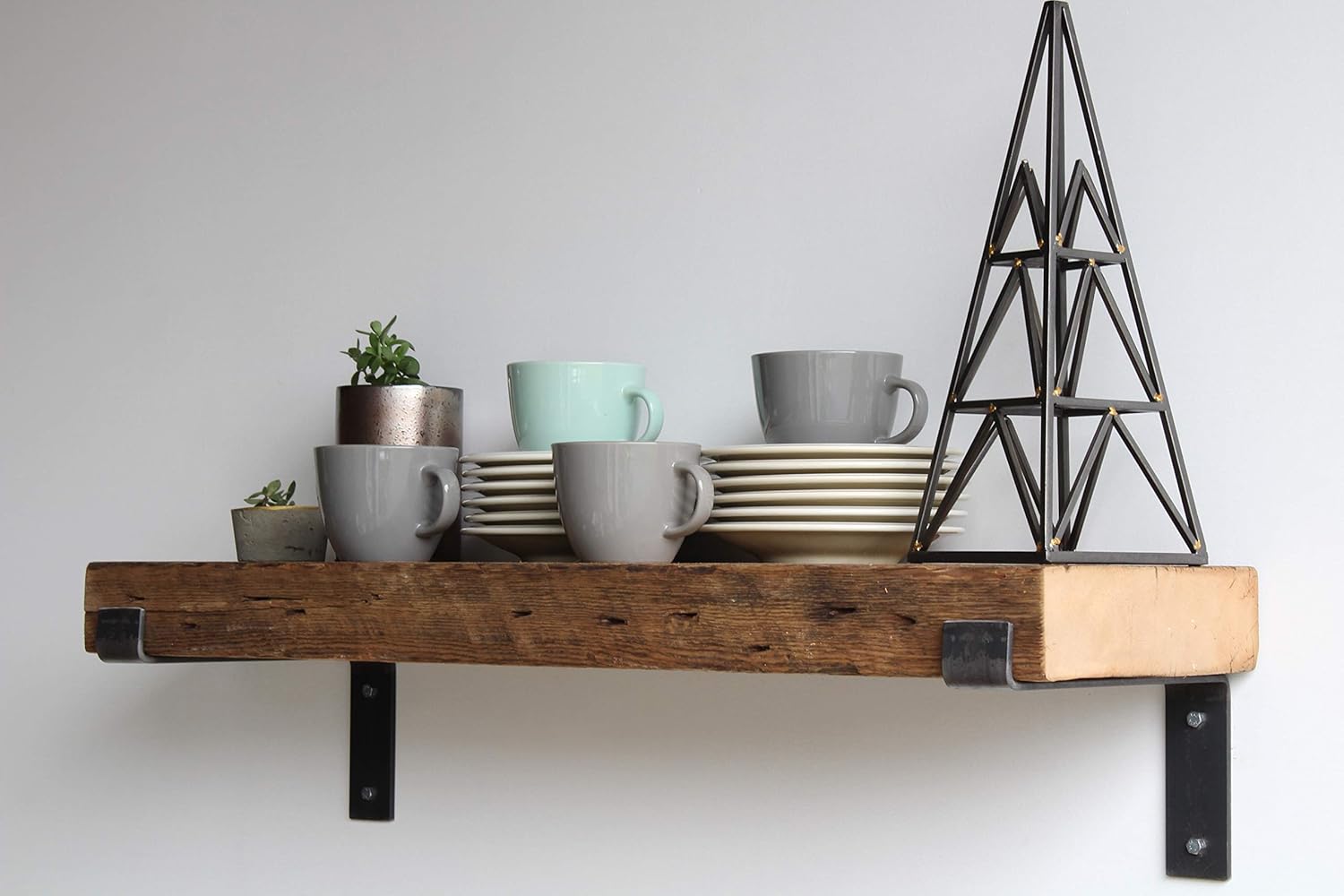 Urban Legacy Reclaimed Barn Beam Deep Shelves Set of 2