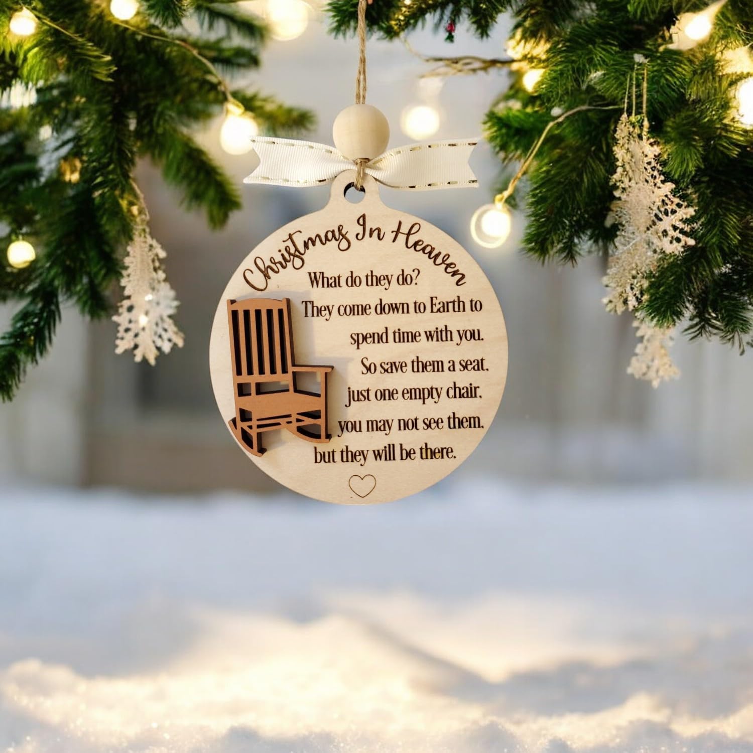 Christmas in Heaven Ornament - Save a Seat
