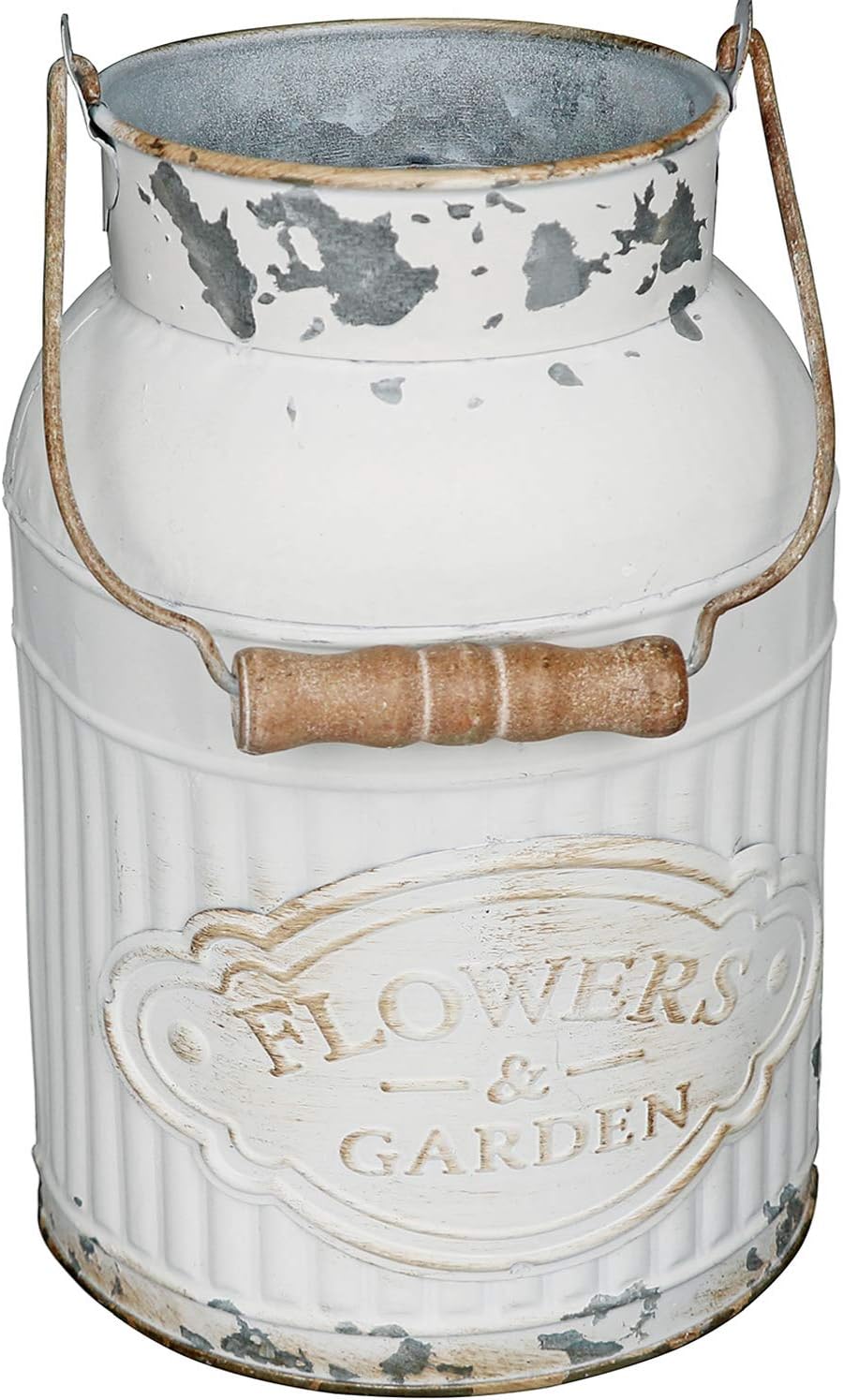 VANCORE Shabby Chic Metal Vase Decor Planter