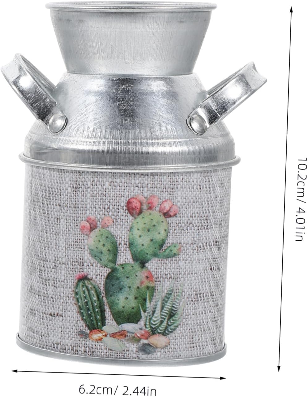 2pcs Rustic Iron Flower Pot Decorative Vases for Wall Plant and Home Dcor