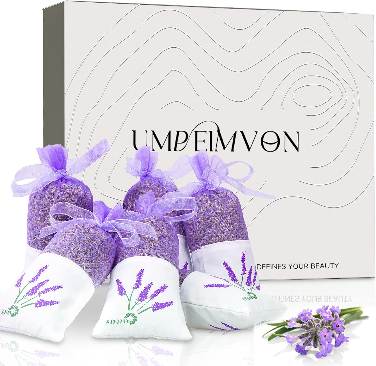 6-Pack Lavender Scent Sachet Bags for Home Use