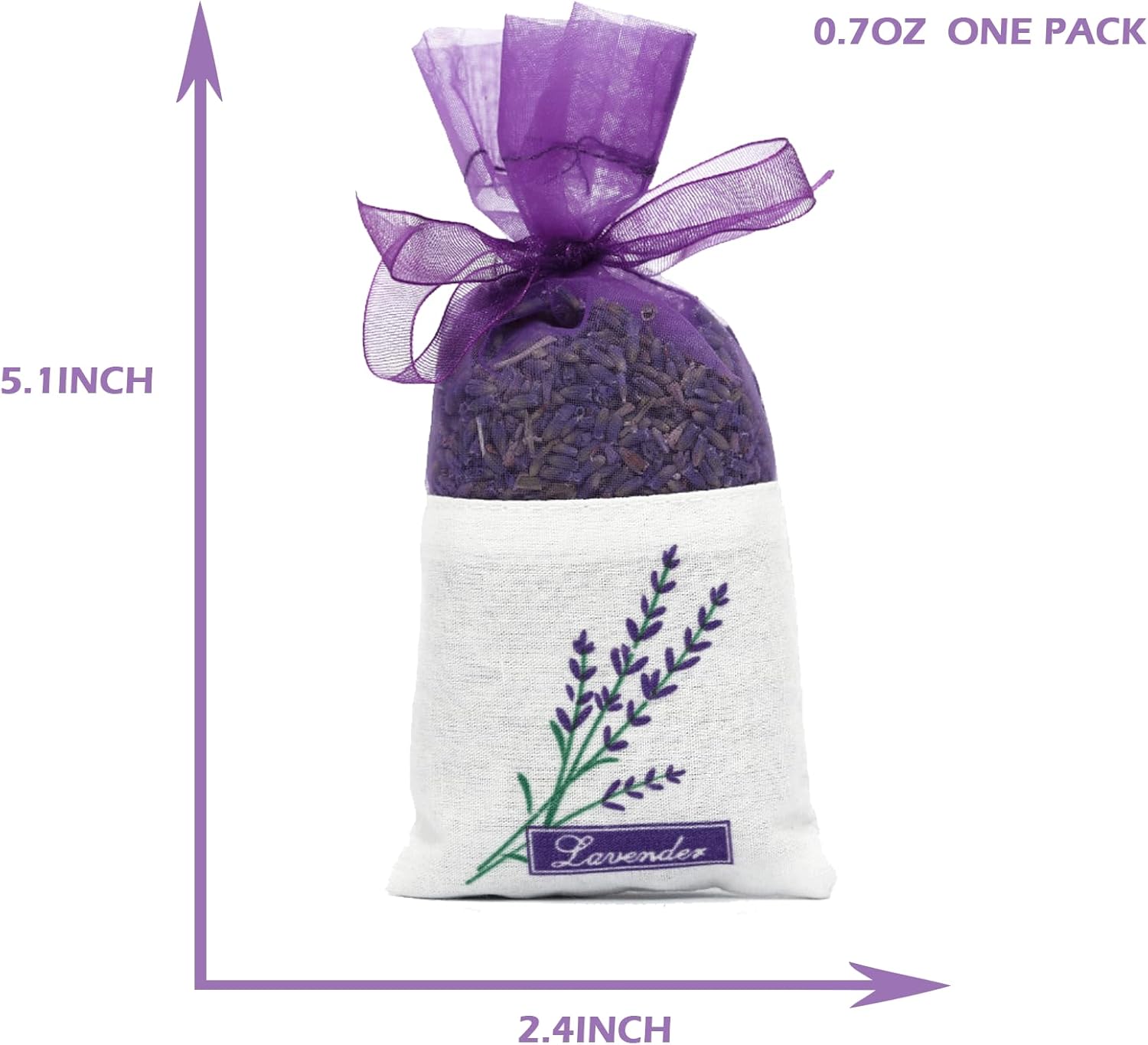 Haswer Lavender Sachets Pack of 10 for Home and Car