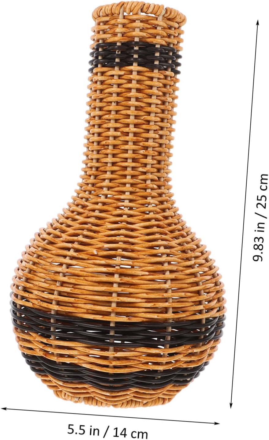 STOBAZA 315a Woven Flower Vase for Rustic Home Decor