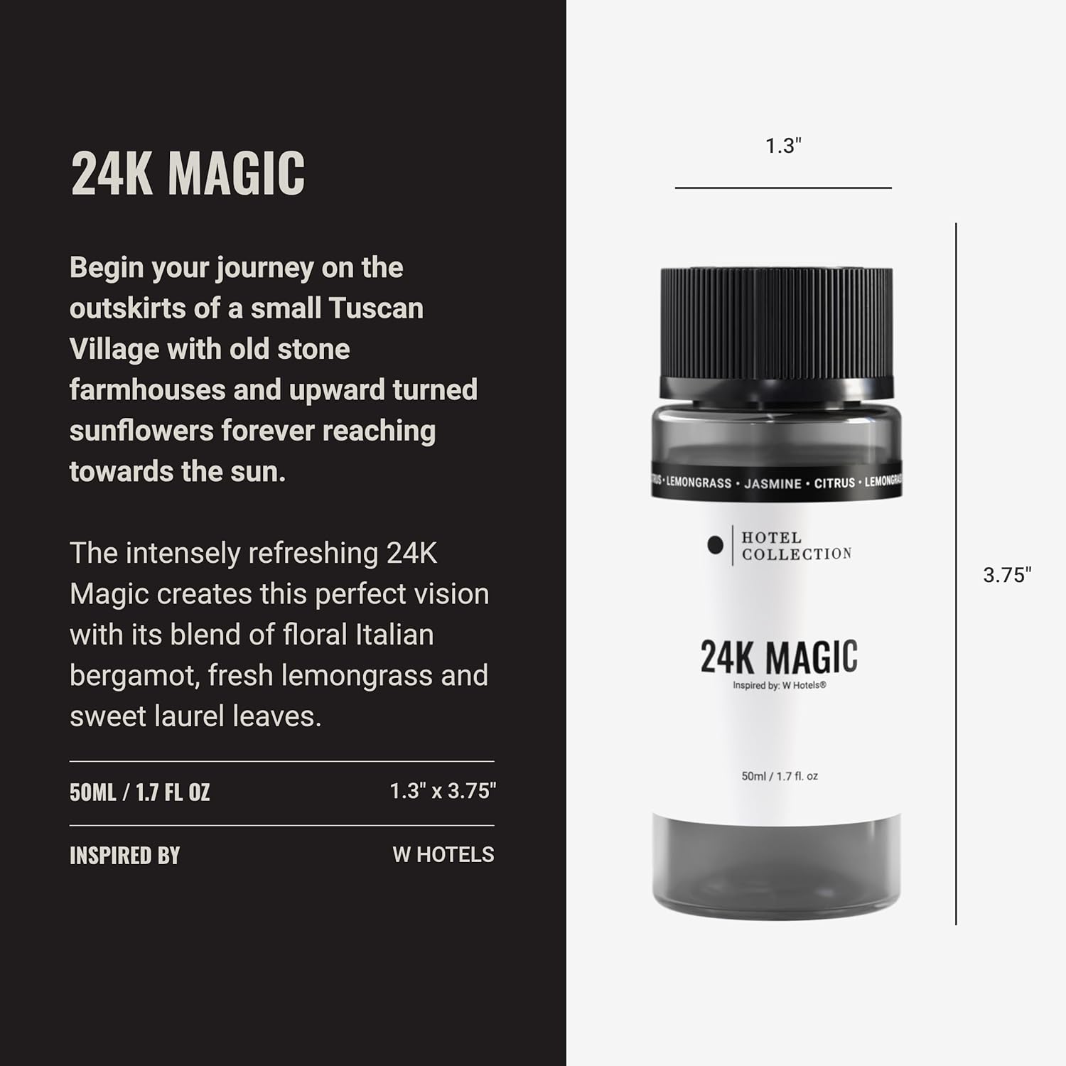 Hotel Collection Diffuser Oil - 24K Magic - Citrus Lemongrass Jasmine 50mL