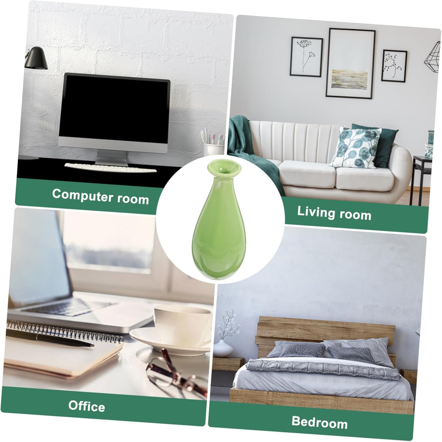 Small Ceramic Vase Bottle Decor for Home