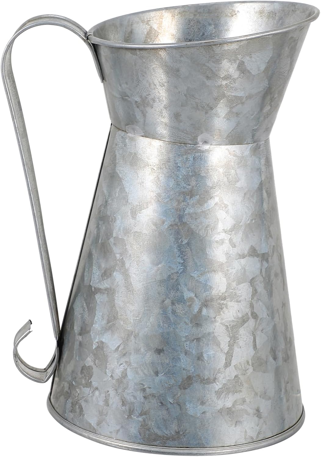 Vintage Floral Iron Vase Holder for Rustic Home Decor