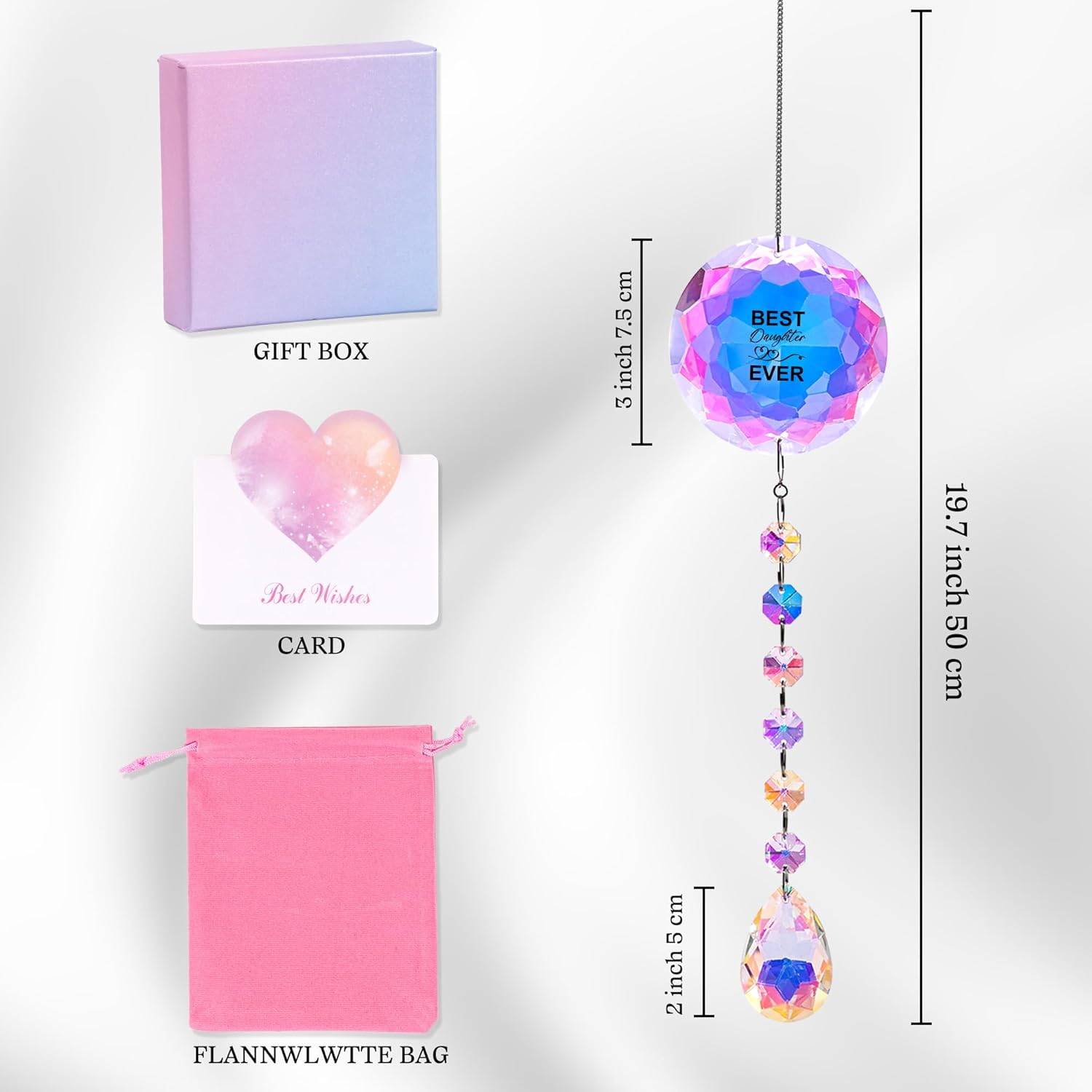 Crystal Suncatcher Gifts for Daughters - BirthdayChristmas Decor