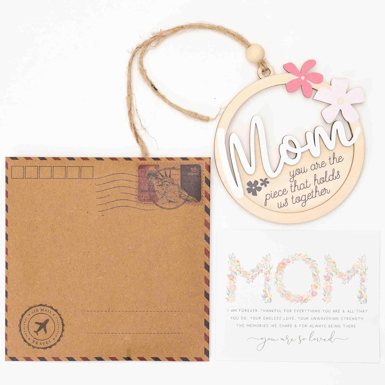 Mom You Are The Piece That Holds Us Together Wooden Ornament