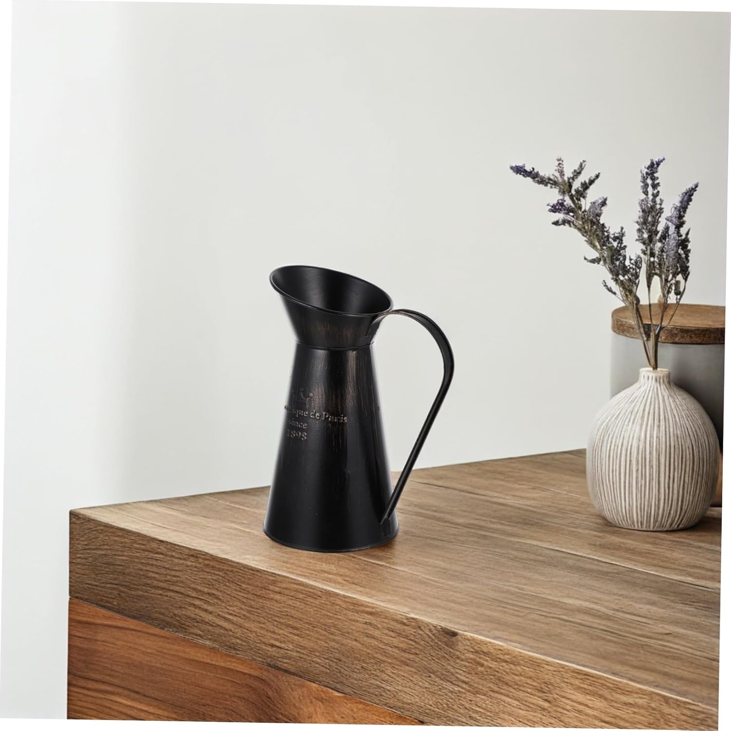 Floral Arrangement Bucket Rustic Chic Metal Vase for Home Decor